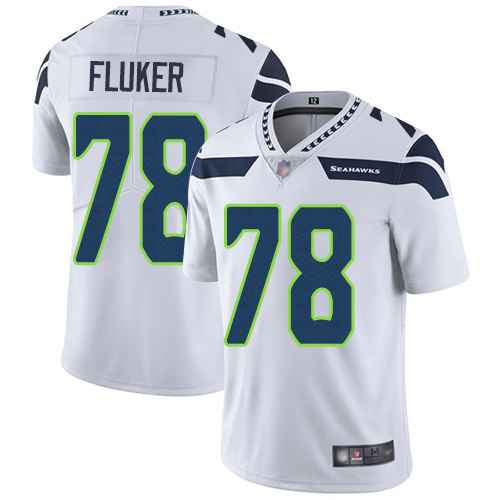 Seattle Seahawks Limited White Men D.J. Fluker Road Jersey NFL Football #78 Vapor Untouchable->women nfl jersey->Women Jersey